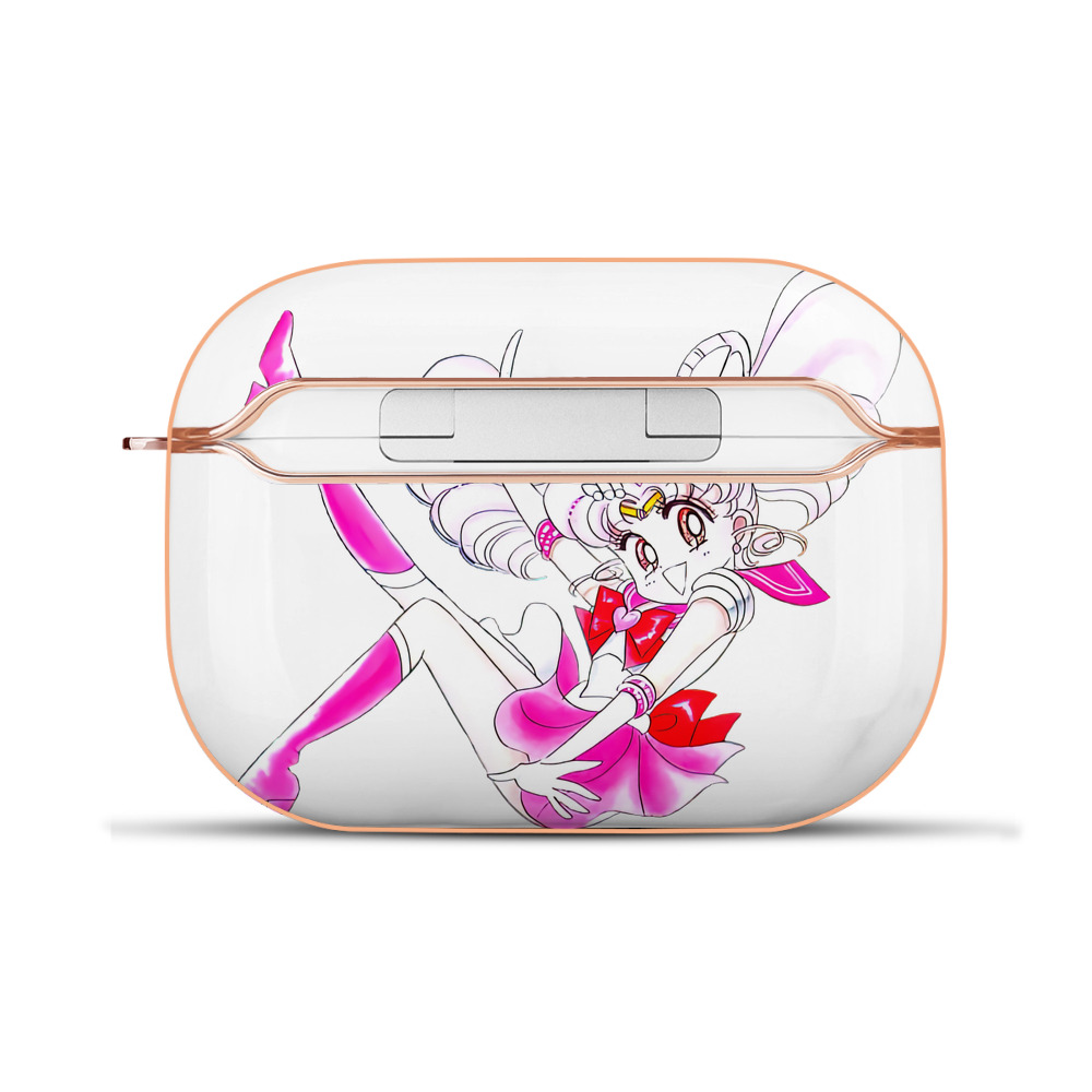 （画像用） 美少女戦士セーラームーン ちびうさ Sailor Moon Chibiusa Tsukino Usagi Small Lady Serenity 【AirPods Pro用】ハードシェル保護ケース｜耐衝撃・防指紋・カラビナ付き商品仕様