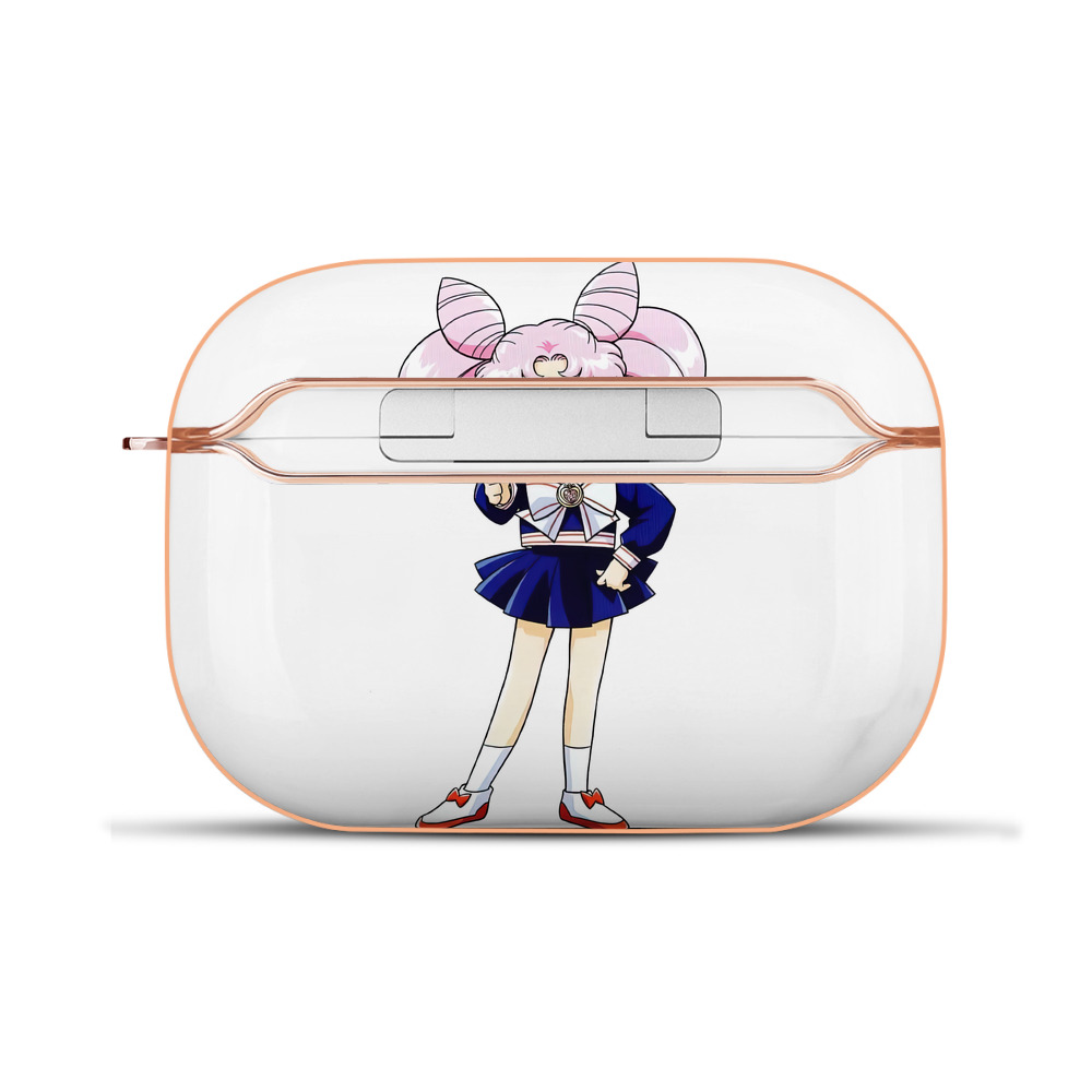 （画像用） 美少女戦士セーラームーン ちびうさ Sailor Moon Chibiusa Tsukino Usagi Small Lady Serenity 【AirPods Pro用】ハードシェル保護ケース｜耐衝撃・防指紋・カラビナ付き商品仕様