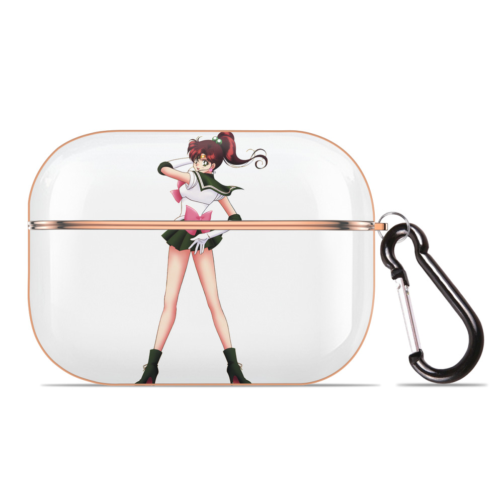 （画像用） 美少女戦士セーラームーン 木野 まこと きの まこと Sailor Moon Kino Makoto （セーラージュピター；Sailor Jupiter） 【AirPods Pro用】ハードシェル保護ケース｜耐衝撃・防指紋・カラビナ付き商品仕様