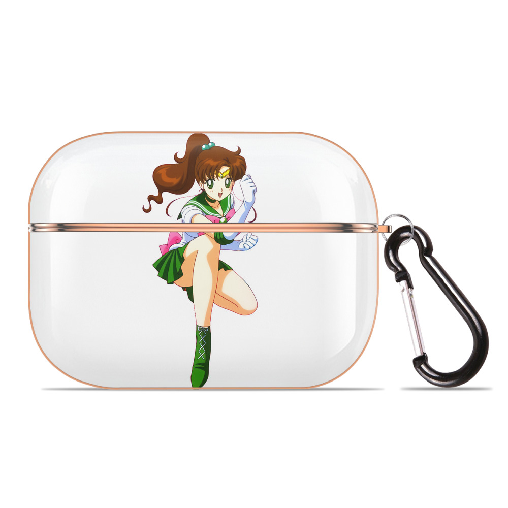（画像用） 美少女戦士セーラームーン 木野 まこと きの まこと Sailor Moon Kino Makoto （セーラージュピター；Sailor Jupiter） 【AirPods Pro用】ハードシェル保護ケース｜耐衝撃・防指紋・カラビナ付き商品仕様