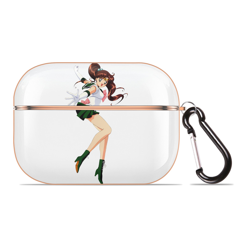 （画像用） 美少女戦士セーラームーン 木野 まこと きの まこと Sailor Moon Kino Makoto （セーラージュピター；Sailor Jupiter） 【AirPods Pro用】ハードシェル保護ケース｜耐衝撃・防指紋・カラビナ付き商品仕様
