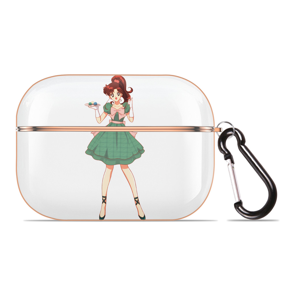 （画像用） 美少女戦士セーラームーン 木野 まこと きの まこと Sailor Moon Kino Makoto （セーラージュピター；Sailor Jupiter） 【AirPods Pro用】ハードシェル保護ケース｜耐衝撃・防指紋・カラビナ付き商品仕様