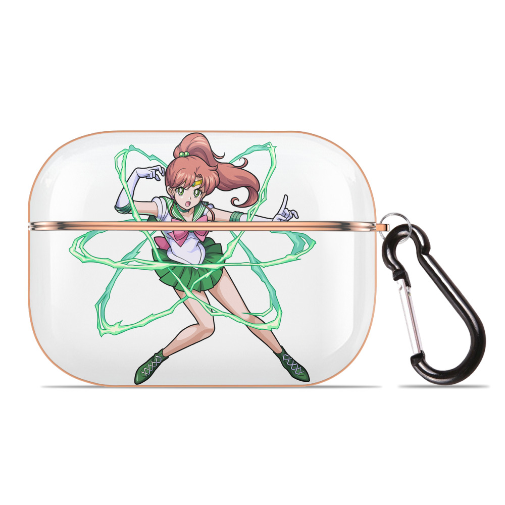 （画像用） 美少女戦士セーラームーン 木野 まこと きの まこと Sailor Moon Kino Makoto （セーラージュピター；Sailor Jupiter） 【AirPods Pro用】ハードシェル保護ケース｜耐衝撃・防指紋・カラビナ付き商品仕様
