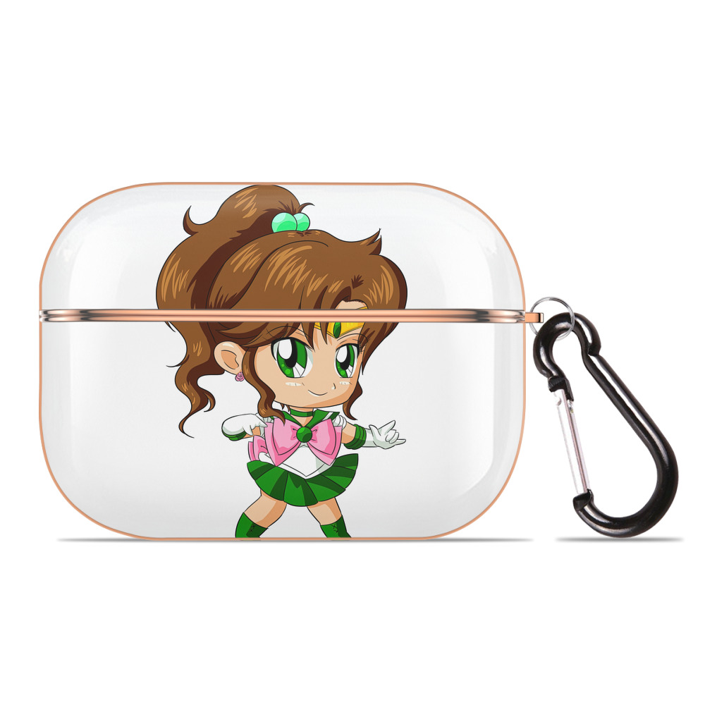 （画像用） 美少女戦士セーラームーン 木野 まこと きの まこと Sailor Moon Kino Makoto （セーラージュピター；Sailor Jupiter） 【AirPods Pro用】ハードシェル保護ケース｜耐衝撃・防指紋・カラビナ付き商品仕様