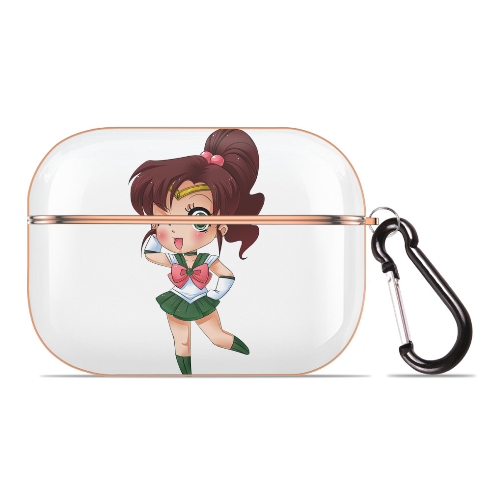 （画像用） 美少女戦士セーラームーン 木野 まこと きの まこと Sailor Moon Kino Makoto （セーラージュピター；Sailor Jupiter） 【AirPods Pro用】ハードシェル保護ケース｜耐衝撃・防指紋・カラビナ付き商品仕様