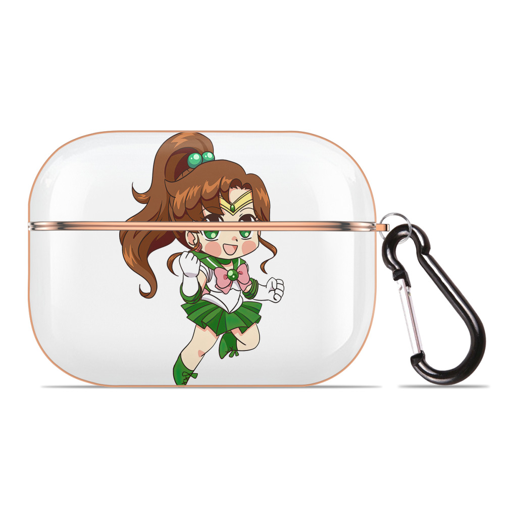 （画像用） 美少女戦士セーラームーン 木野 まこと きの まこと Sailor Moon Kino Makoto （セーラージュピター；Sailor Jupiter） 【AirPods Pro用】ハードシェル保護ケース｜耐衝撃・防指紋・カラビナ付き商品仕様
