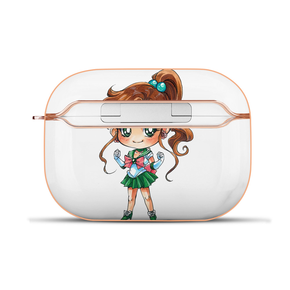 （画像用） 美少女戦士セーラームーン 木野 まこと きの まこと Sailor Moon Kino Makoto （セーラージュピター；Sailor Jupiter） 【AirPods Pro用】ハードシェル保護ケース｜耐衝撃・防指紋・カラビナ付き商品仕様