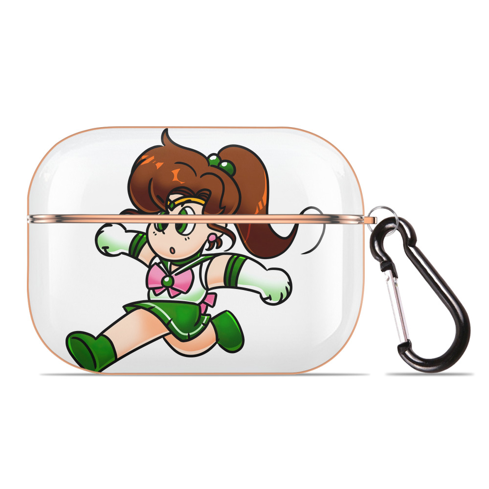 （画像用） 美少女戦士セーラームーン 木野 まこと きの まこと Sailor Moon Kino Makoto （セーラージュピター；Sailor Jupiter） 【AirPods Pro用】ハードシェル保護ケース｜耐衝撃・防指紋・カラビナ付き商品仕様