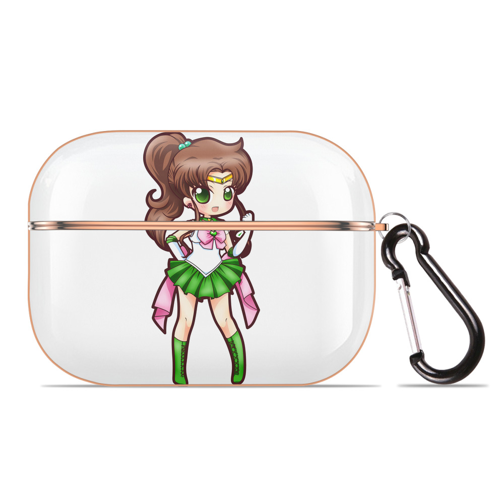 （画像用） 美少女戦士セーラームーン 木野 まこと きの まこと Sailor Moon Kino Makoto （セーラージュピター；Sailor Jupiter） 【AirPods Pro用】ハードシェル保護ケース｜耐衝撃・防指紋・カラビナ付き商品仕様