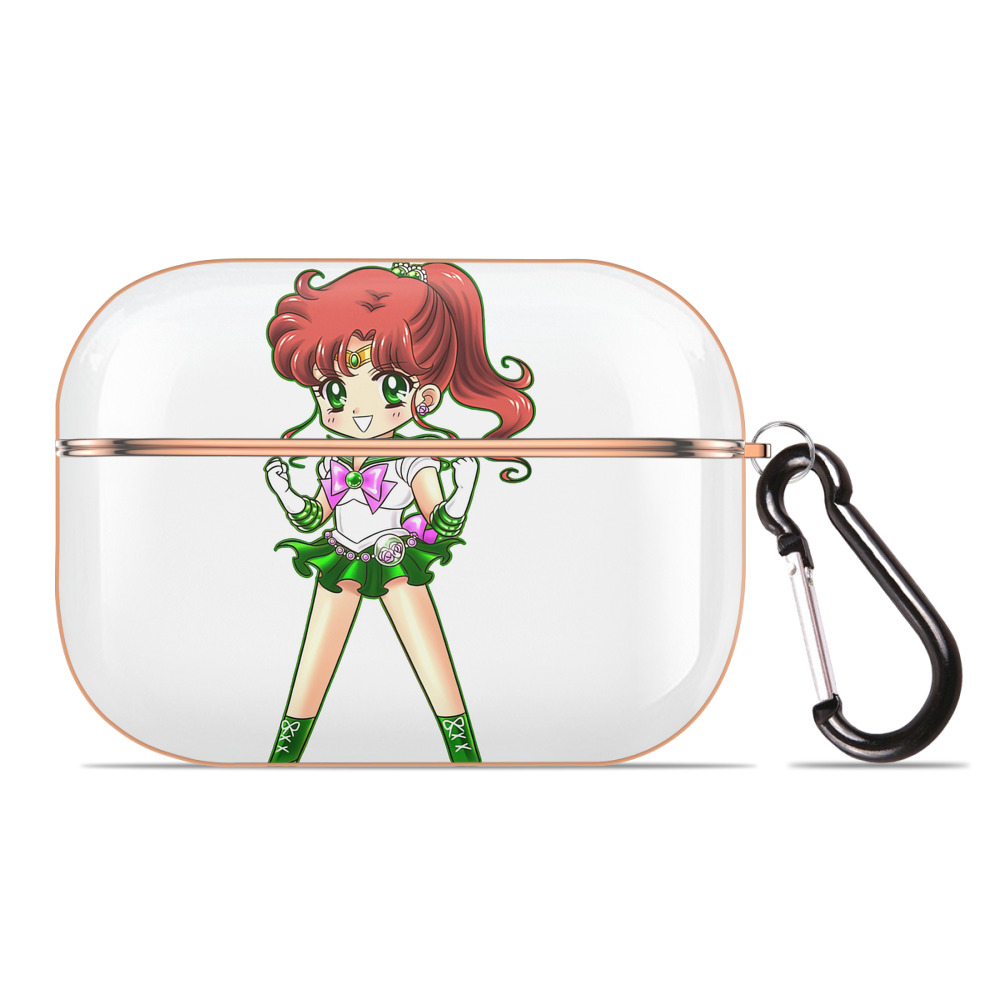 （画像用） 美少女戦士セーラームーン 木野 まこと きの まこと Sailor Moon Kino Makoto （セーラージュピター；Sailor Jupiter） 【AirPods Pro用】ハードシェル保護ケース｜耐衝撃・防指紋・カラビナ付き商品仕様
