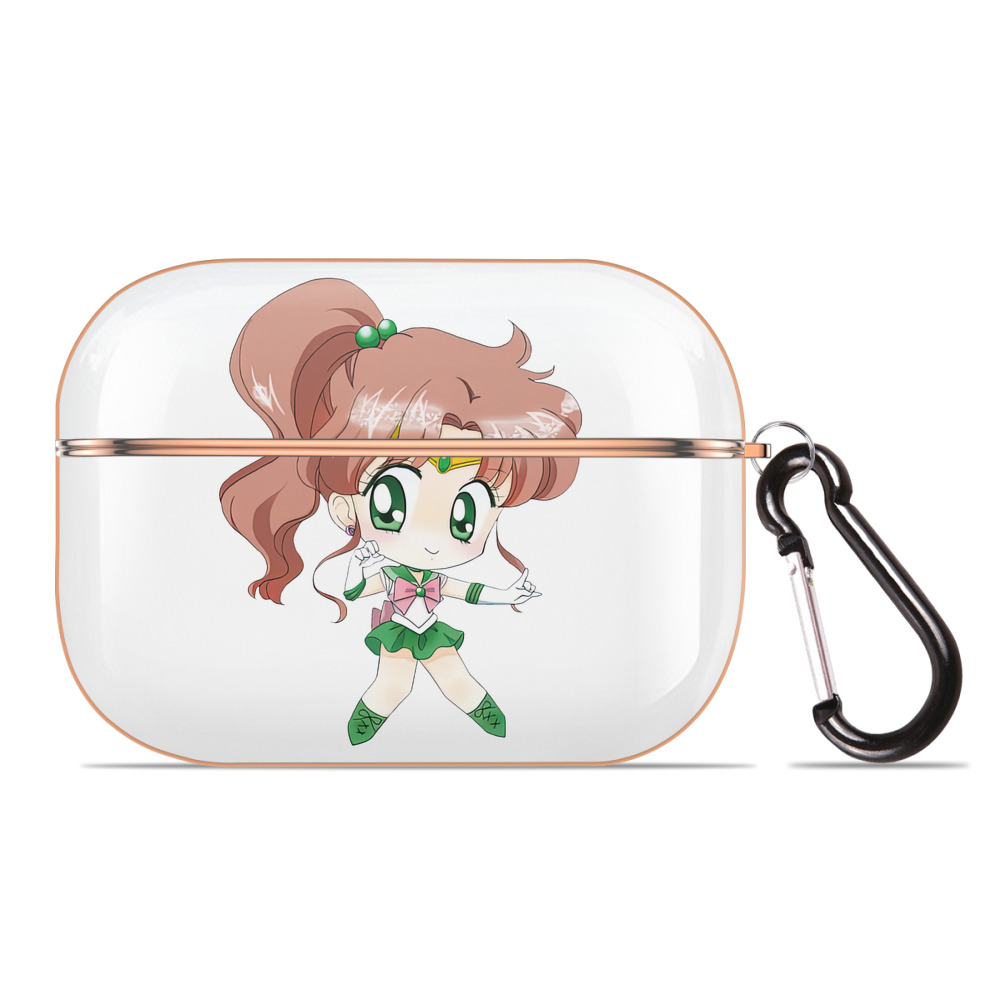 （画像用） 美少女戦士セーラームーン 木野 まこと きの まこと Sailor Moon Kino Makoto （セーラージュピター；Sailor Jupiter） 【AirPods Pro用】ハードシェル保護ケース｜耐衝撃・防指紋・カラビナ付き商品仕様