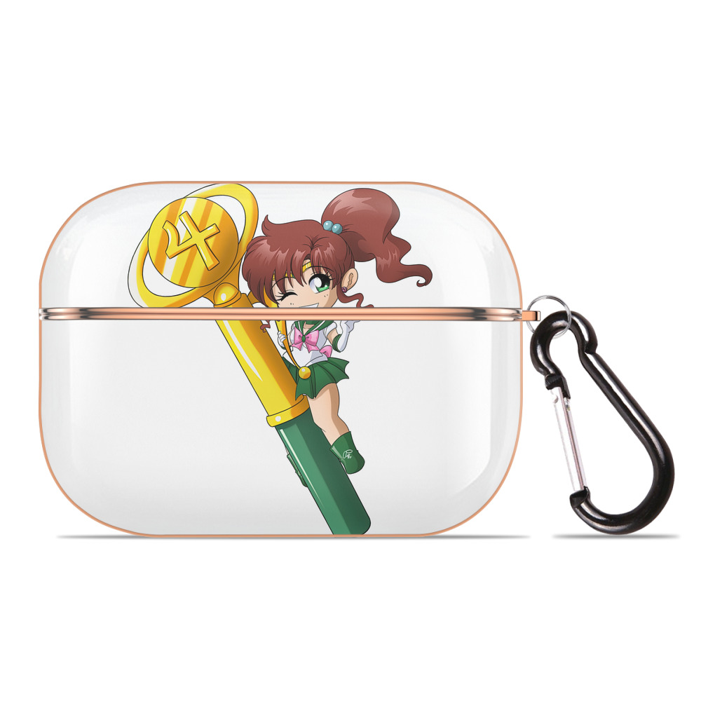 （画像用） 美少女戦士セーラームーン 木野 まこと きの まこと Sailor Moon Kino Makoto （セーラージュピター；Sailor Jupiter） 【AirPods Pro用】ハードシェル保護ケース｜耐衝撃・防指紋・カラビナ付き商品仕様