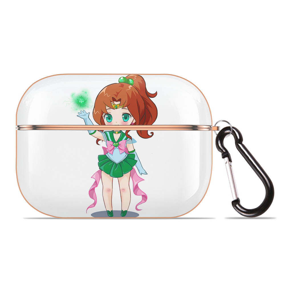（画像用） 美少女戦士セーラームーン 木野 まこと きの まこと Sailor Moon Kino Makoto （セーラージュピター；Sailor Jupiter） 【AirPods Pro用】ハードシェル保護ケース｜耐衝撃・防指紋・カラビナ付き商品仕様