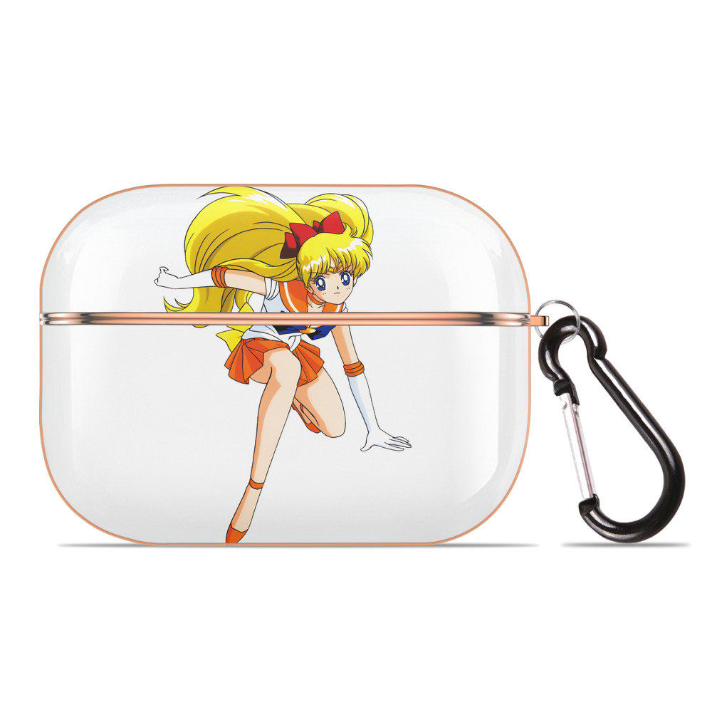 （画像用） 美少女戦士セーラームーン 愛野 美奈子 あいの みなこ Sailor Moon Aino Minako 【AirPods Pro用】ハードシェル保護ケース｜耐衝撃・防指紋・カラビナ付き商品仕様