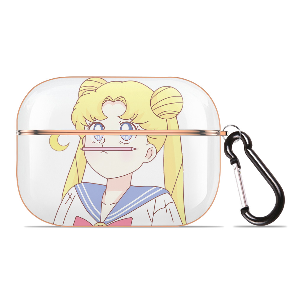 （画像用） 美少女戦士セーラームーン 愛野 美奈子 あいの みなこ Sailor Moon Aino Minako 【AirPods Pro用】ハードシェル保護ケース｜耐衝撃・防指紋・カラビナ付き商品仕様