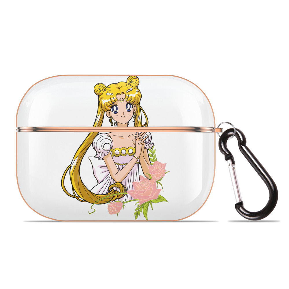 （画像用） 美少女戦士セーラームーン 愛野 美奈子 あいの みなこ Sailor Moon Aino Minako 【AirPods Pro用】ハードシェル保護ケース｜耐衝撃・防指紋・カラビナ付き商品仕様