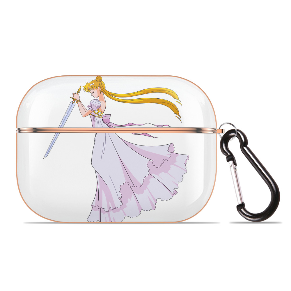 （画像用） 美少女戦士セーラームーン 愛野 美奈子 あいの みなこ Sailor Moon Aino Minako 【AirPods Pro用】ハードシェル保護ケース｜耐衝撃・防指紋・カラビナ付き商品仕様
