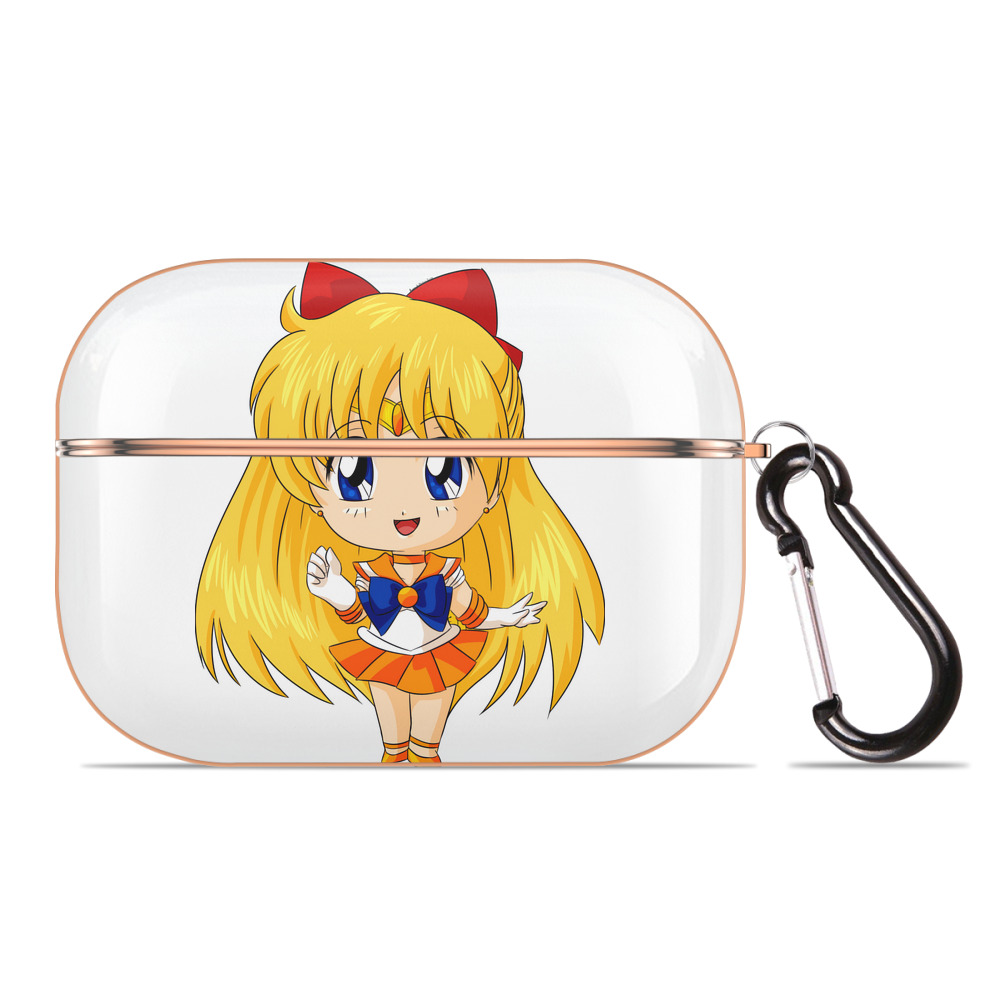 （画像用） 美少女戦士セーラームーン 愛野 美奈子 あいの みなこ Sailor Moon Aino Minako 【AirPods Pro用】ハードシェル保護ケース｜耐衝撃・防指紋・カラビナ付き商品仕様