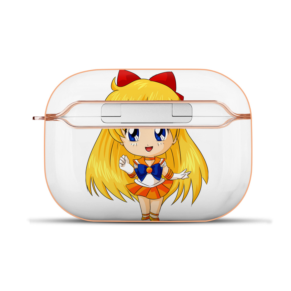 （画像用） 美少女戦士セーラームーン 愛野 美奈子 あいの みなこ Sailor Moon Aino Minako 【AirPods Pro用】ハードシェル保護ケース｜耐衝撃・防指紋・カラビナ付き商品仕様