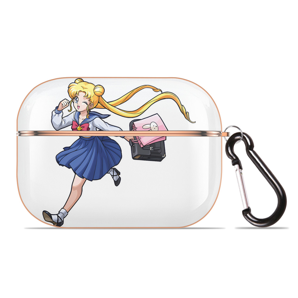 （画像用） 美少女戦士セーラームーン 愛野 美奈子 あいの みなこ Sailor Moon Aino Minako 【AirPods Pro用】ハードシェル保護ケース｜耐衝撃・防指紋・カラビナ付き商品仕様