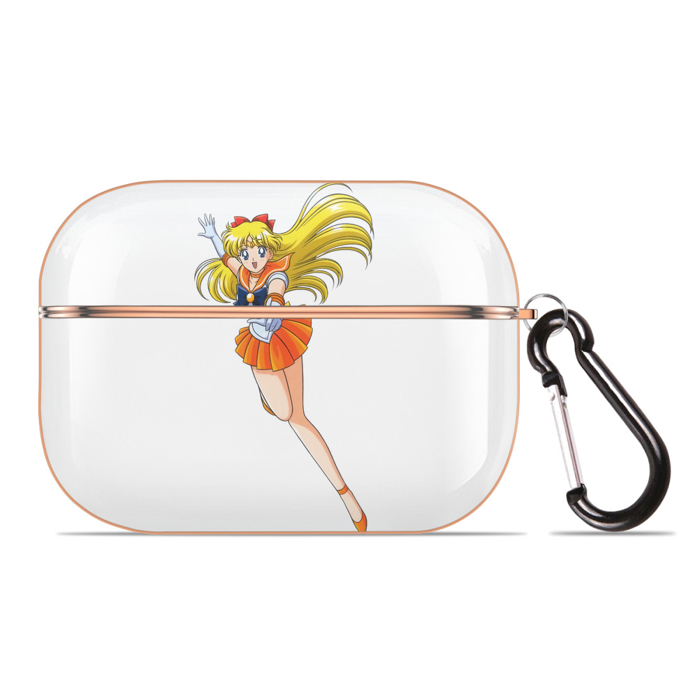 （画像用） 美少女戦士セーラームーン 愛野 美奈子 あいの みなこ Sailor Moon Aino Minako 【AirPods Pro用】ハードシェル保護ケース｜耐衝撃・防指紋・カラビナ付き商品仕様
