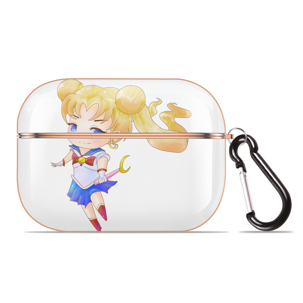 （画像用） 美少女戦士セーラームーン 愛野 美奈子 あいの みなこ Sailor Moon Aino Minako 【AirPods Pro用】ハードシェル保護ケース｜耐衝撃・防指紋・カラビナ付き商品仕様