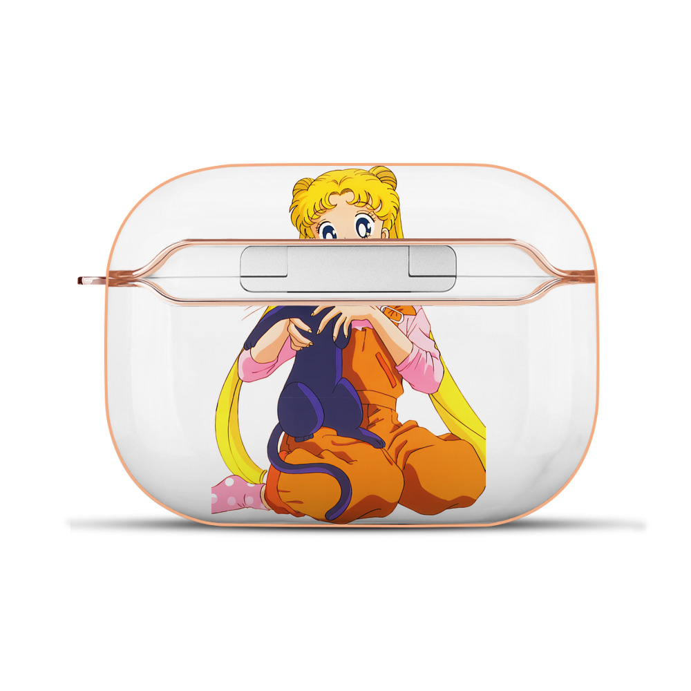 （画像用） 美少女戦士セーラームーン 愛野 美奈子 あいの みなこ Sailor Moon Aino Minako 【AirPods Pro用】ハードシェル保護ケース｜耐衝撃・防指紋・カラビナ付き商品仕様