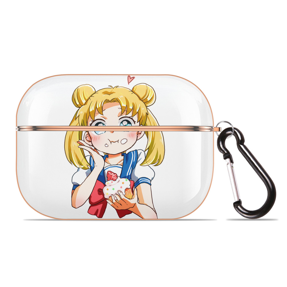 （画像用） 美少女戦士セーラームーン 愛野 美奈子 あいの みなこ Sailor Moon Aino Minako 【AirPods Pro用】ハードシェル保護ケース｜耐衝撃・防指紋・カラビナ付き商品仕様
