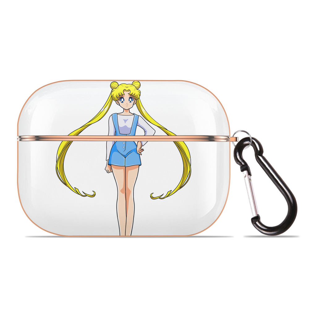 （画像用） 美少女戦士セーラームーン 愛野 美奈子 あいの みなこ Sailor Moon Aino Minako 【AirPods Pro用】ハードシェル保護ケース｜耐衝撃・防指紋・カラビナ付き商品仕様