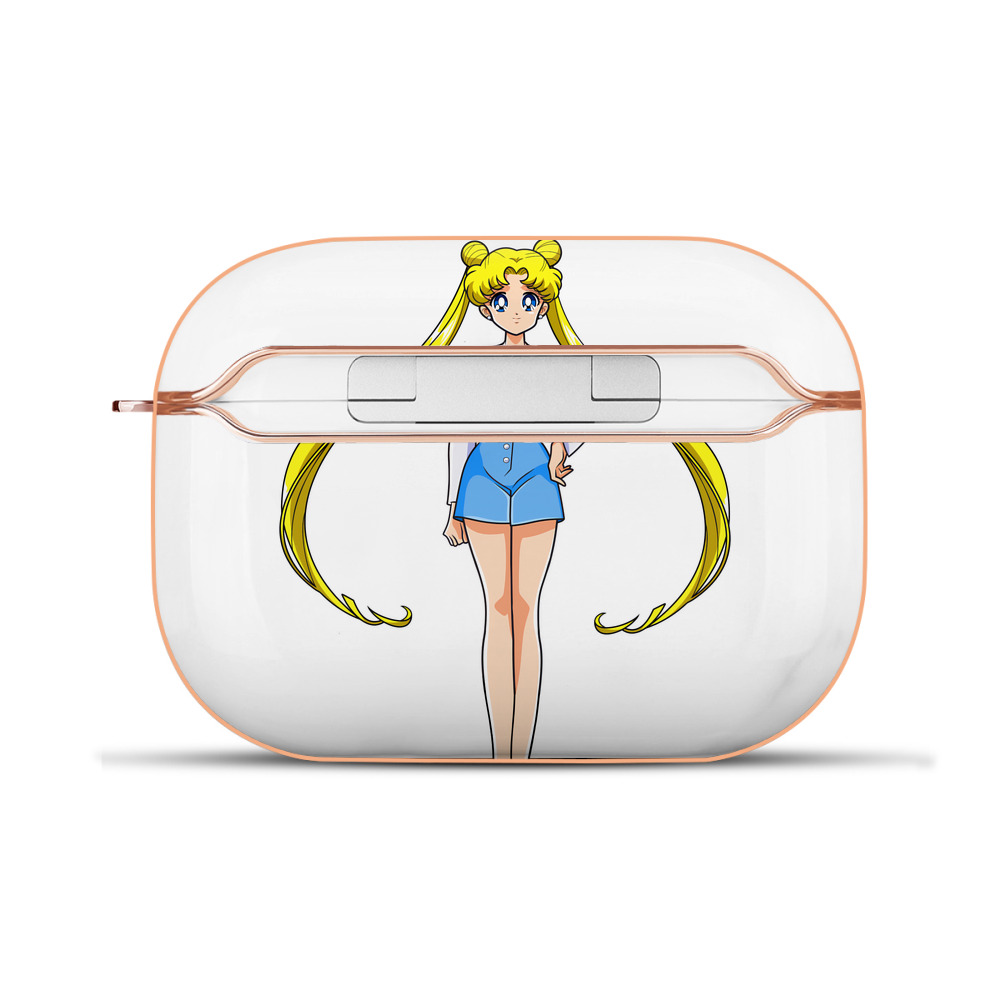 （画像用） 美少女戦士セーラームーン 愛野 美奈子 あいの みなこ Sailor Moon Aino Minako 【AirPods Pro用】ハードシェル保護ケース｜耐衝撃・防指紋・カラビナ付き商品仕様
