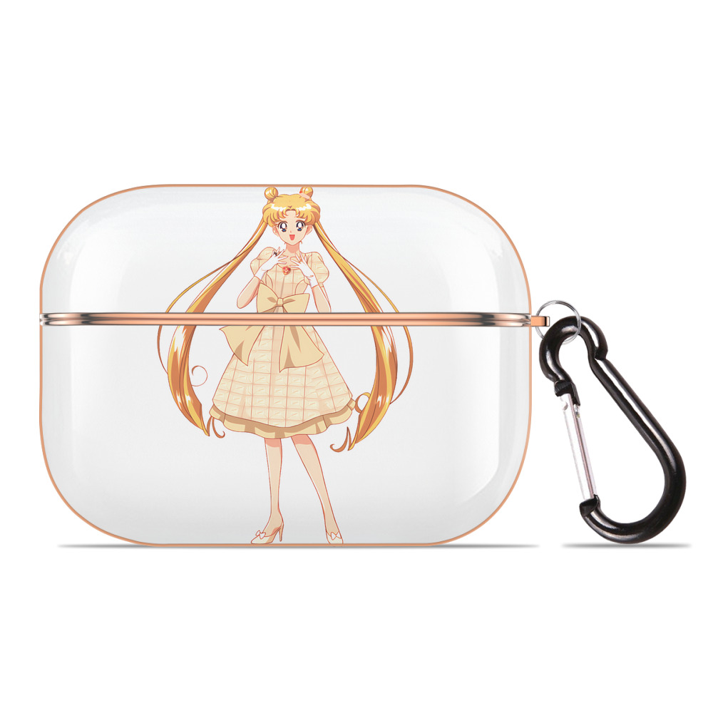 （画像用） 美少女戦士セーラームーン 愛野 美奈子 あいの みなこ Sailor Moon Aino Minako 【AirPods Pro用】ハードシェル保護ケース｜耐衝撃・防指紋・カラビナ付き商品仕様