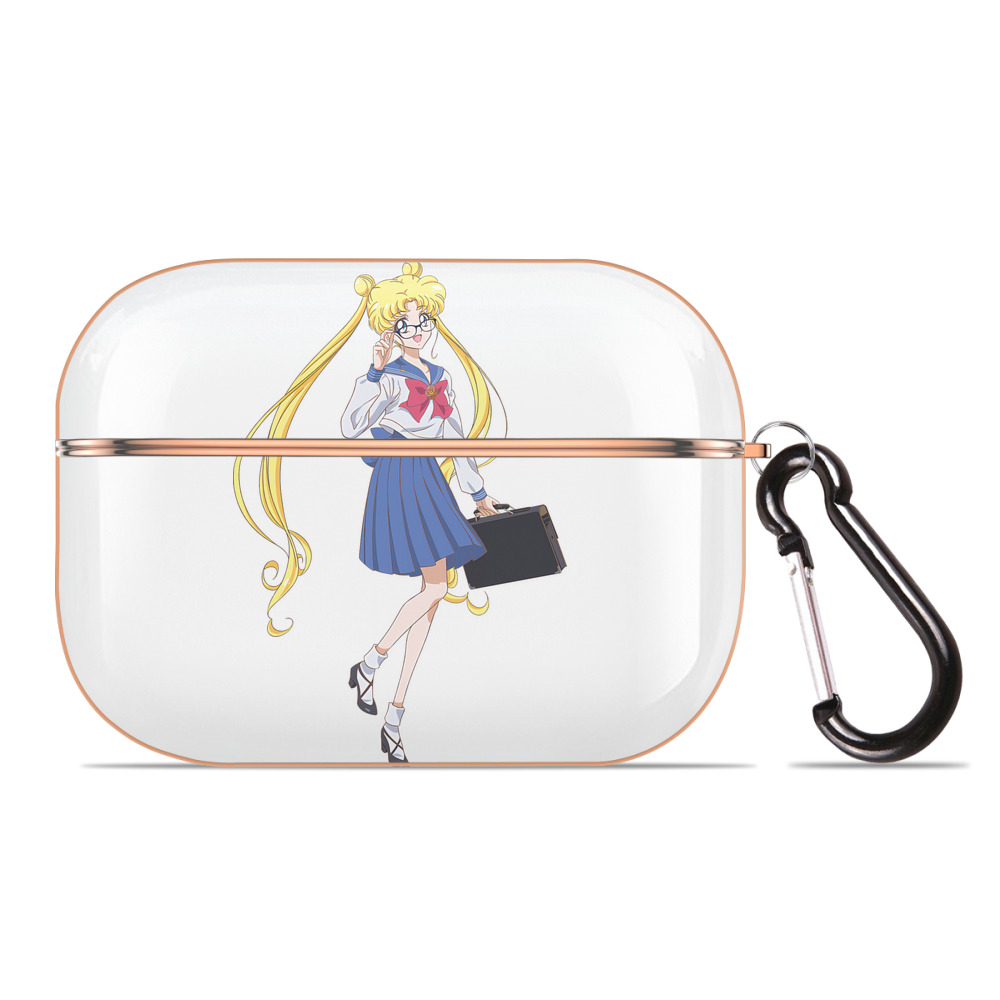 （画像用） 美少女戦士セーラームーン 愛野 美奈子 あいの みなこ Sailor Moon Aino Minako 【AirPods Pro用】ハードシェル保護ケース｜耐衝撃・防指紋・カラビナ付き商品仕様