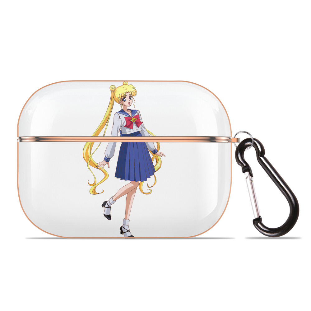 （画像用） 美少女戦士セーラームーン 愛野 美奈子 あいの みなこ Sailor Moon Aino Minako 【AirPods Pro用】ハードシェル保護ケース｜耐衝撃・防指紋・カラビナ付き商品仕様