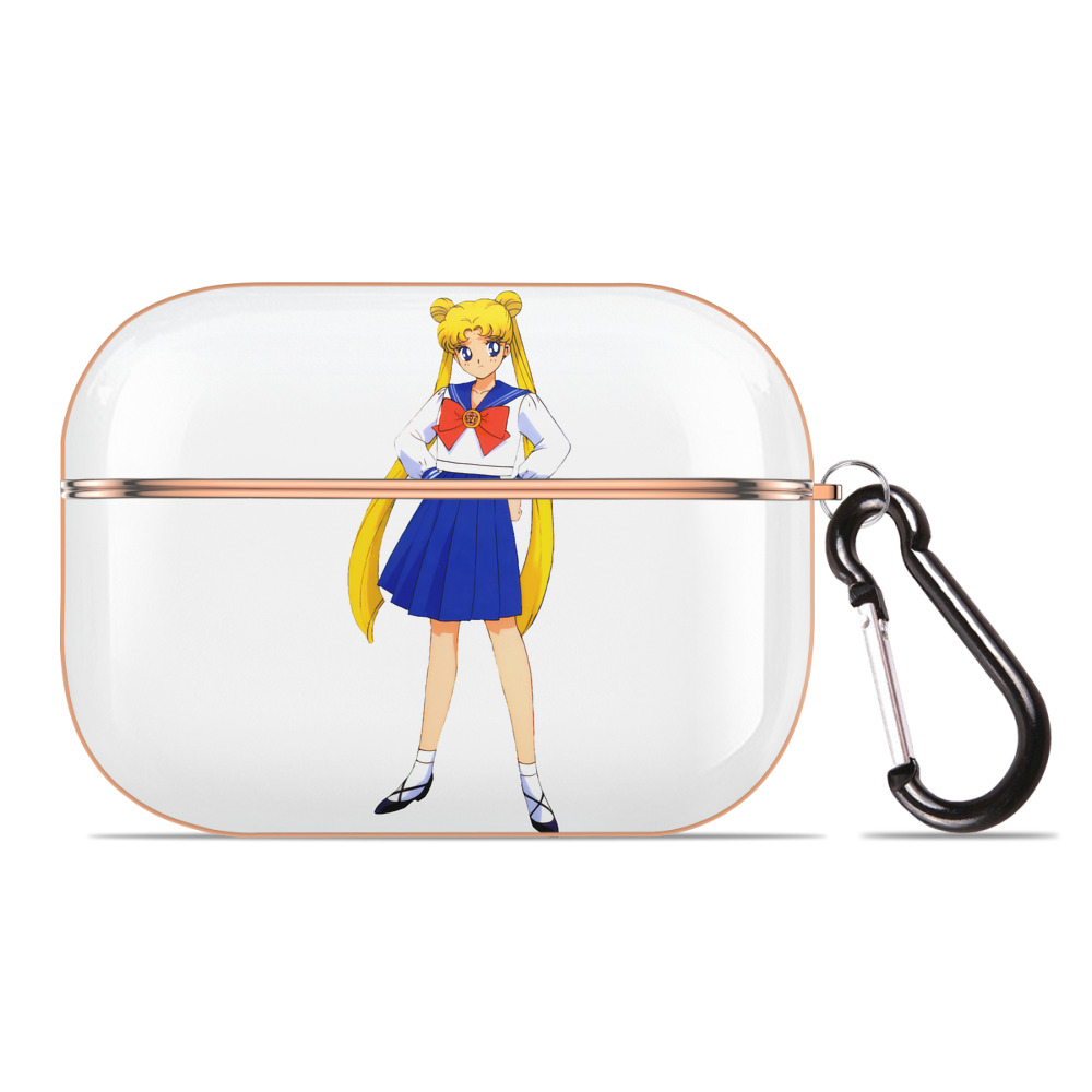 （画像用） 美少女戦士セーラームーン 愛野 美奈子 あいの みなこ Sailor Moon Aino Minako 【AirPods Pro用】ハードシェル保護ケース｜耐衝撃・防指紋・カラビナ付き商品仕様