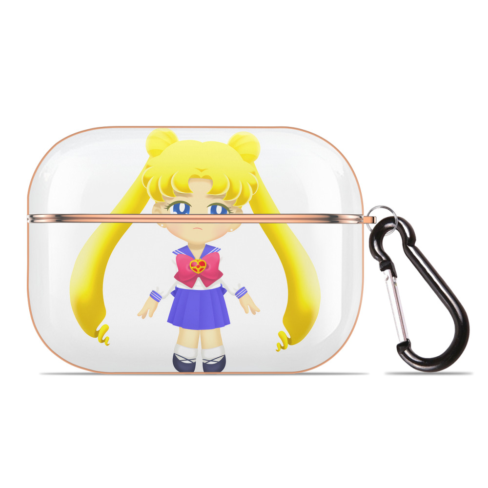 （画像用） 美少女戦士セーラームーン 愛野 美奈子 あいの みなこ Sailor Moon Aino Minako 【AirPods Pro用】ハードシェル保護ケース｜耐衝撃・防指紋・カラビナ付き商品仕様