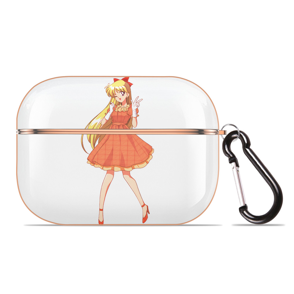 （画像用） 美少女戦士セーラームーン 愛野 美奈子 あいの みなこ Sailor Moon Aino Minako 【AirPods Pro用】ハードシェル保護ケース｜耐衝撃・防指紋・カラビナ付き商品仕様