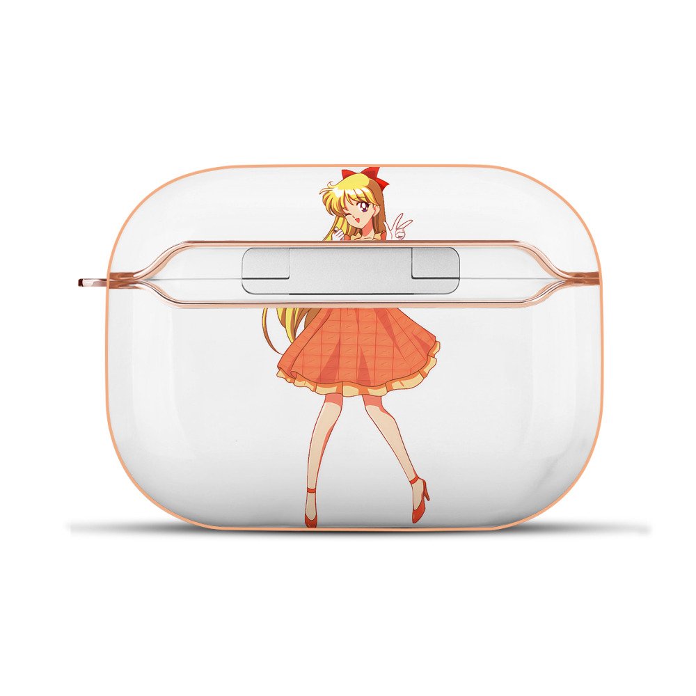 （画像用） 美少女戦士セーラームーン 愛野 美奈子 あいの みなこ Sailor Moon Aino Minako 【AirPods Pro用】ハードシェル保護ケース｜耐衝撃・防指紋・カラビナ付き商品仕様