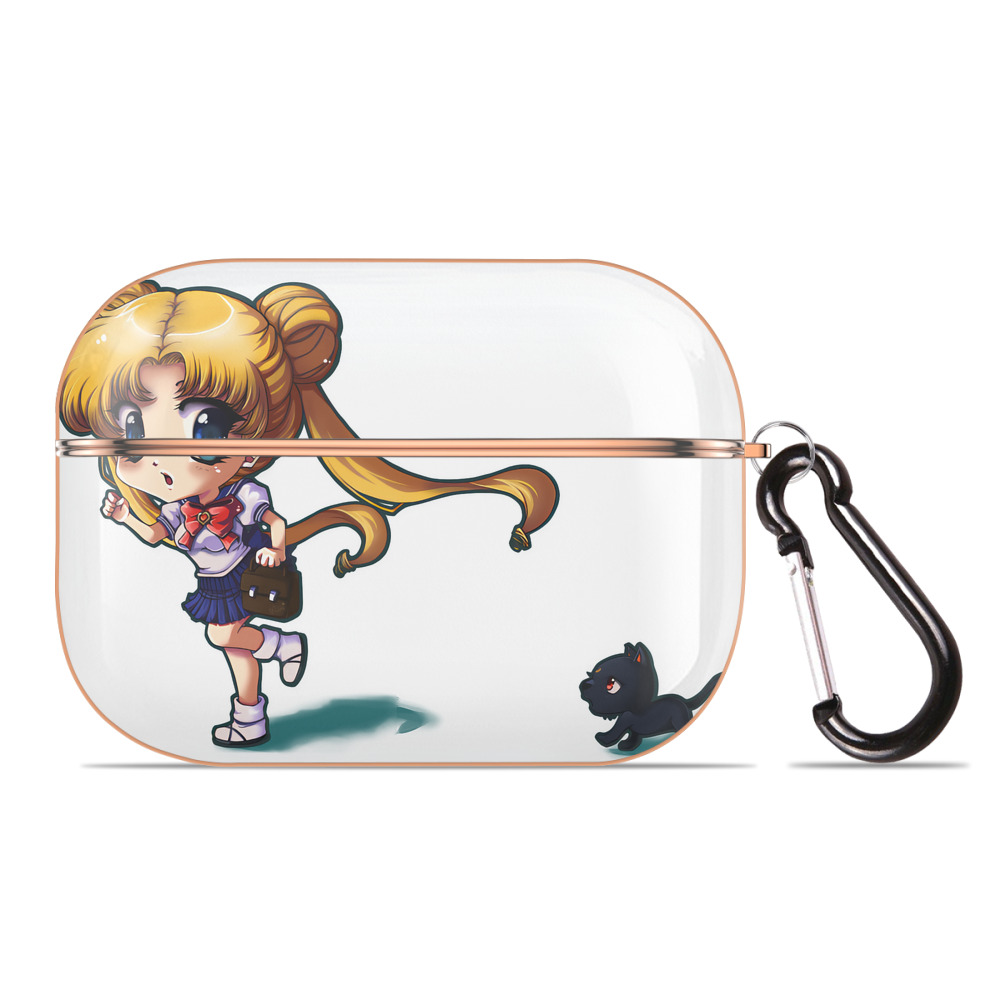 （画像用） 美少女戦士セーラームーン 愛野 美奈子 あいの みなこ Sailor Moon Aino Minako 【AirPods Pro用】ハードシェル保護ケース｜耐衝撃・防指紋・カラビナ付き商品仕様