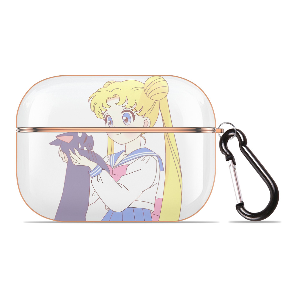 （画像用） 美少女戦士セーラームーン 愛野 美奈子 あいの みなこ Sailor Moon Aino Minako 【AirPods Pro用】ハードシェル保護ケース｜耐衝撃・防指紋・カラビナ付き商品仕様