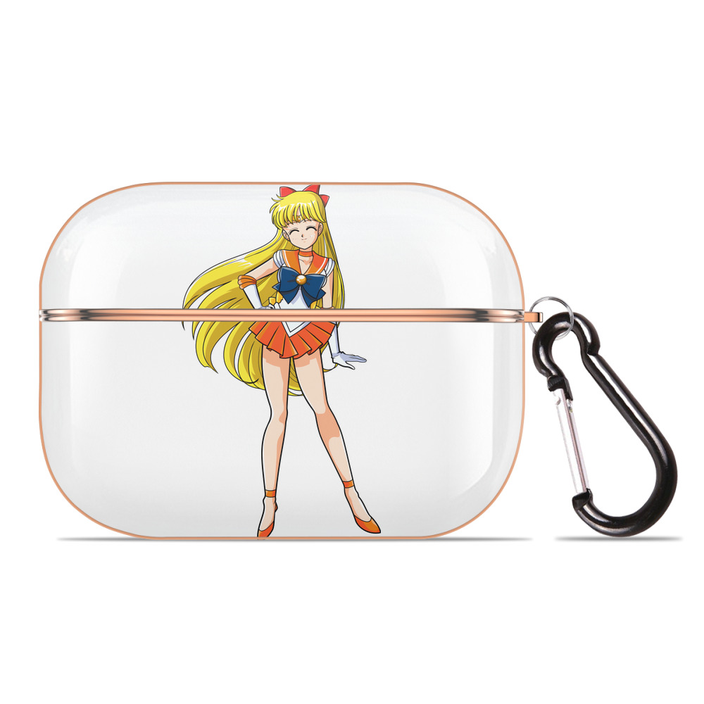 （画像用） 美少女戦士セーラームーン 愛野 美奈子 あいの みなこ Sailor Moon Aino Minako 【AirPods Pro用】ハードシェル保護ケース｜耐衝撃・防指紋・カラビナ付き商品仕様