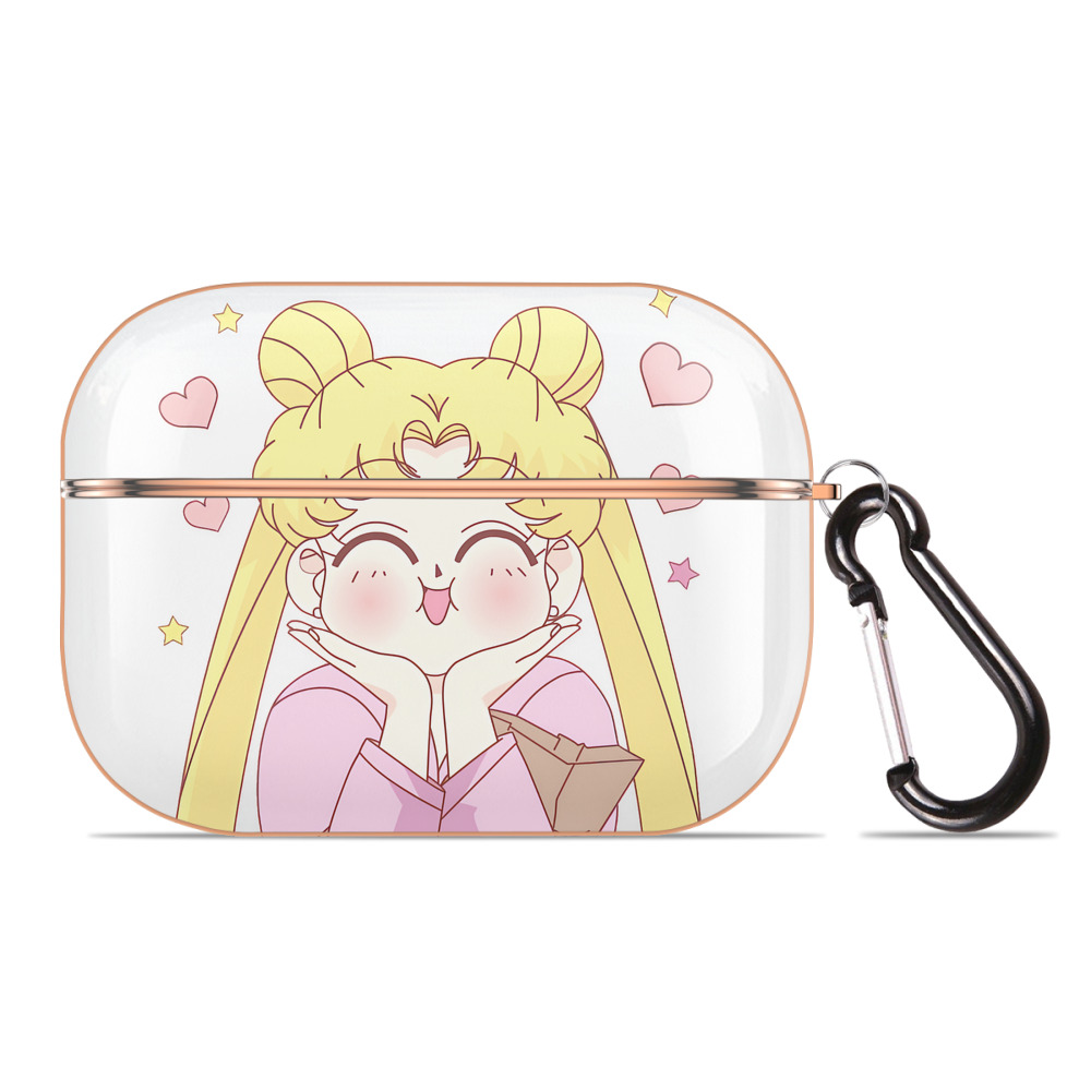 （画像用） 美少女戦士セーラームーン 愛野 美奈子 あいの みなこ Sailor Moon Aino Minako 【AirPods Pro用】ハードシェル保護ケース｜耐衝撃・防指紋・カラビナ付き商品仕様