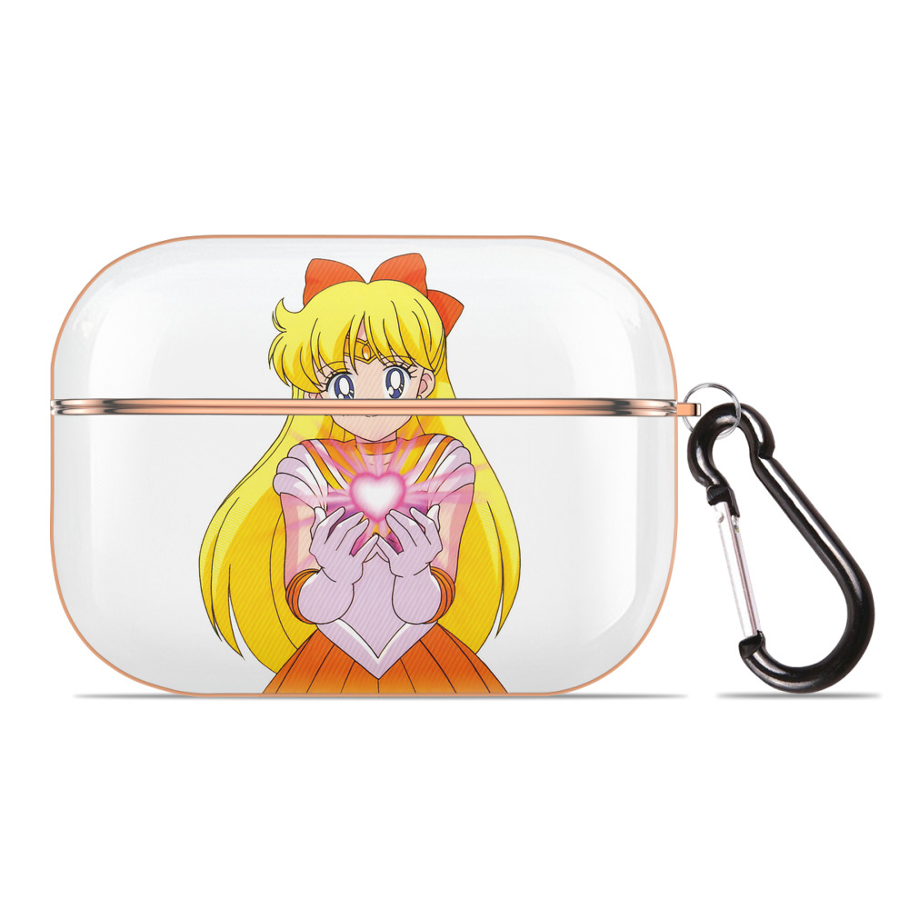 （画像用） 美少女戦士セーラームーン 愛野 美奈子 あいの みなこ Sailor Moon Aino Minako 【AirPods Pro用】ハードシェル保護ケース｜耐衝撃・防指紋・カラビナ付き商品仕様