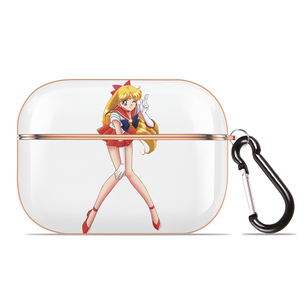 （画像用） 美少女戦士セーラームーン 愛野 美奈子 あいの みなこ Sailor Moon Aino Minako 【AirPods Pro用】ハードシェル保護ケース｜耐衝撃・防指紋・カラビナ付き商品仕様