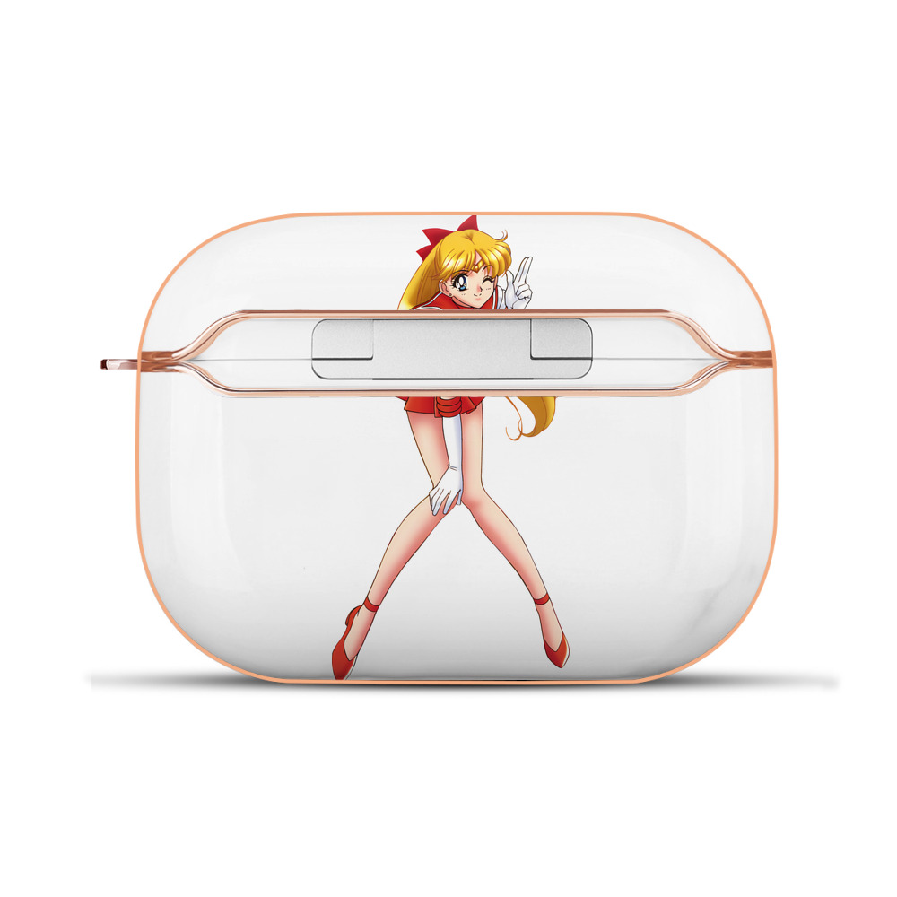 （画像用） 美少女戦士セーラームーン 愛野 美奈子 あいの みなこ Sailor Moon Aino Minako 【AirPods Pro用】ハードシェル保護ケース｜耐衝撃・防指紋・カラビナ付き商品仕様