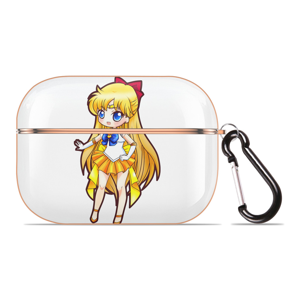 （画像用） 美少女戦士セーラームーン 愛野 美奈子 あいの みなこ Sailor Moon Aino Minako 【AirPods Pro用】ハードシェル保護ケース｜耐衝撃・防指紋・カラビナ付き商品仕様