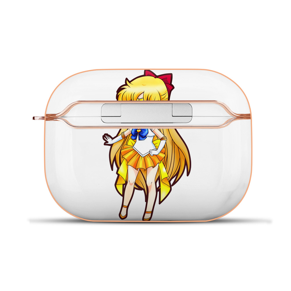 （画像用） 美少女戦士セーラームーン 愛野 美奈子 あいの みなこ Sailor Moon Aino Minako 【AirPods Pro用】ハードシェル保護ケース｜耐衝撃・防指紋・カラビナ付き商品仕様