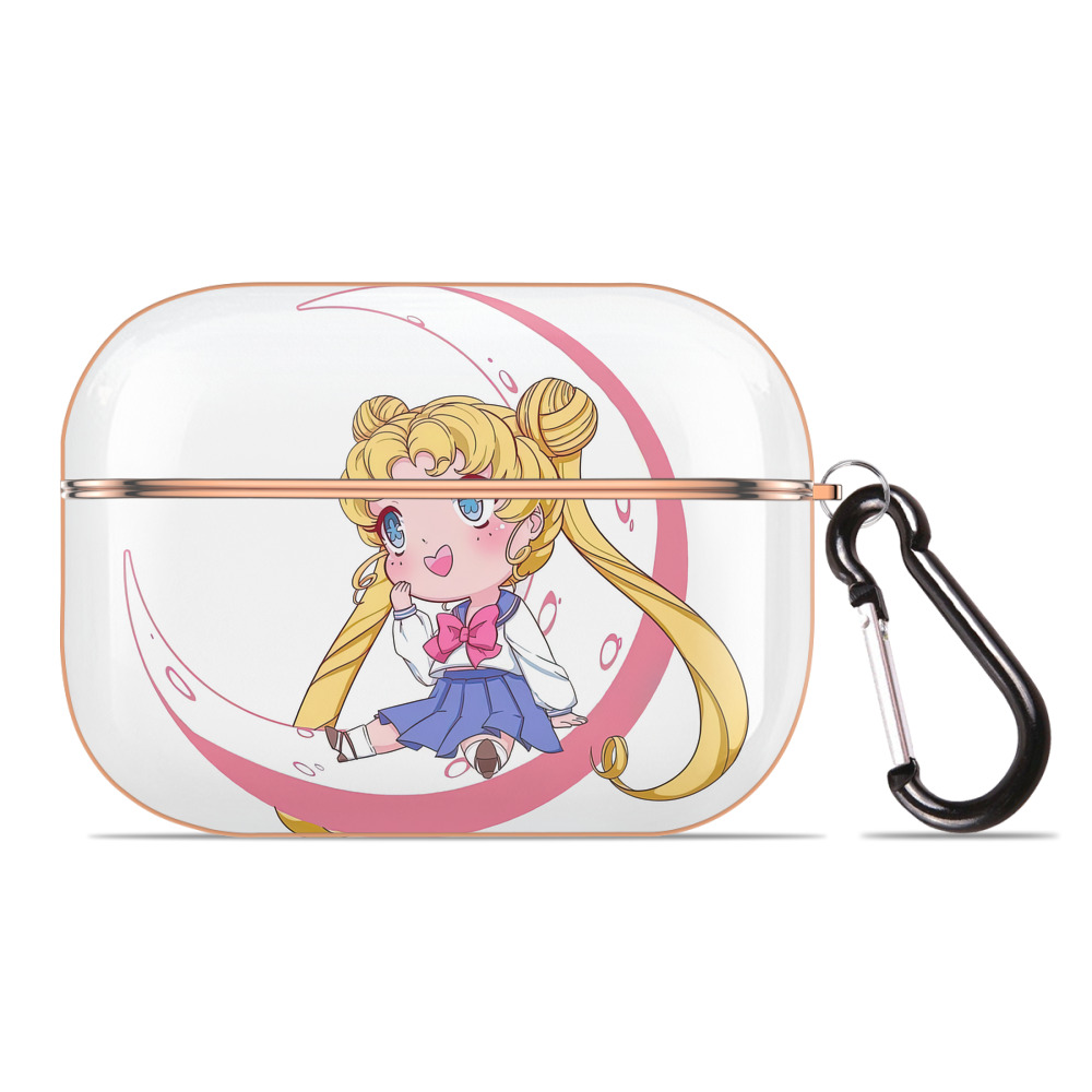 （画像用） 美少女戦士セーラームーン 愛野 美奈子 あいの みなこ Sailor Moon Aino Minako 【AirPods Pro用】ハードシェル保護ケース｜耐衝撃・防指紋・カラビナ付き商品仕様