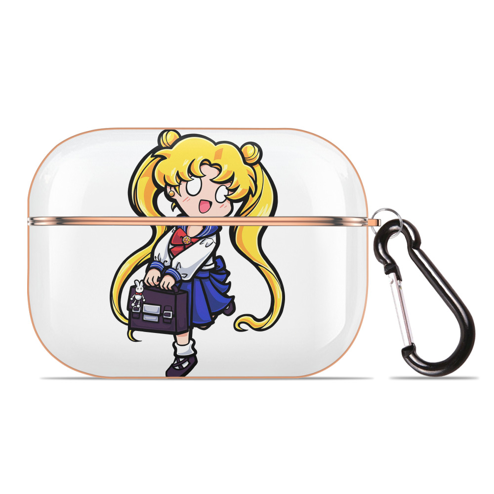 （画像用） 美少女戦士セーラームーン 愛野 美奈子 あいの みなこ Sailor Moon Aino Minako 【AirPods Pro用】ハードシェル保護ケース｜耐衝撃・防指紋・カラビナ付き商品仕様