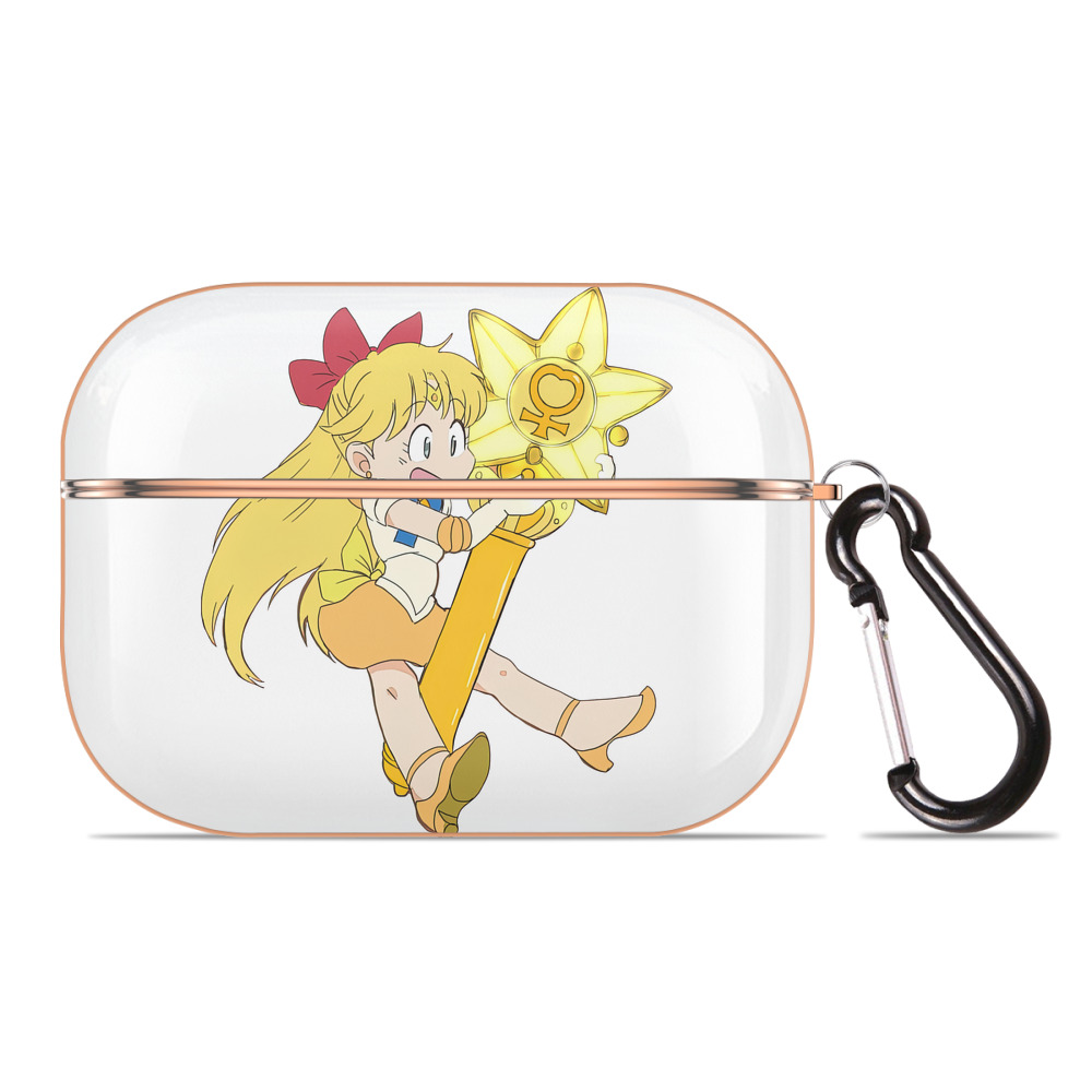 （画像用） 美少女戦士セーラームーン 愛野 美奈子 あいの みなこ Sailor Moon Aino Minako 【AirPods Pro用】ハードシェル保護ケース｜耐衝撃・防指紋・カラビナ付き商品仕様