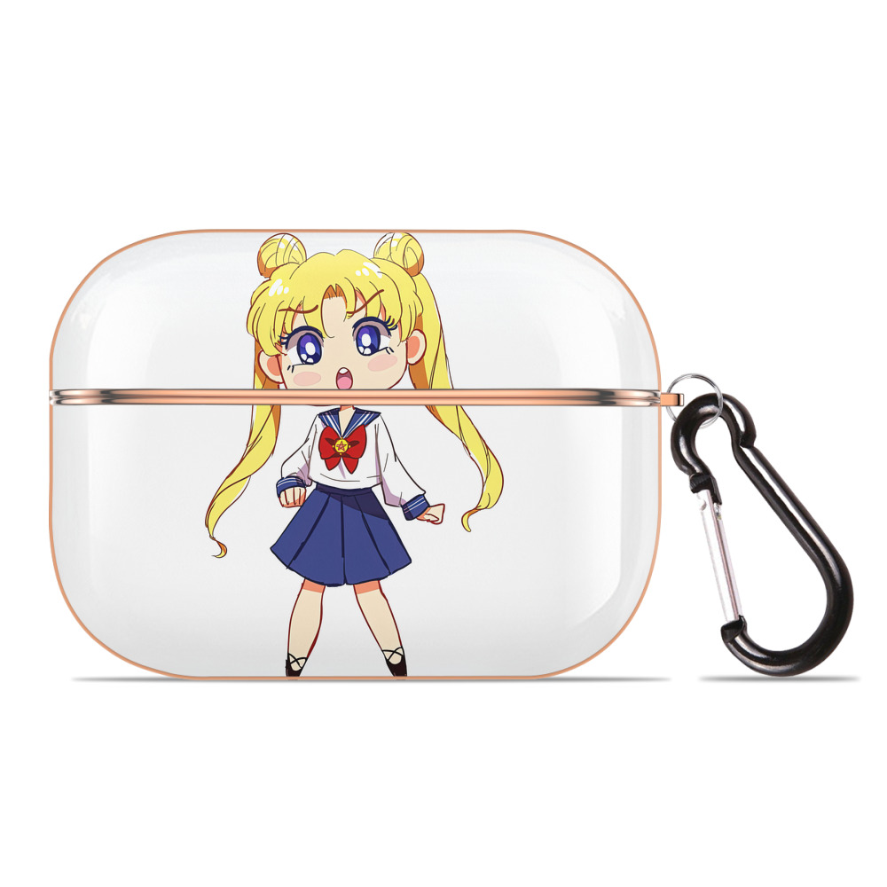 （画像用） 美少女戦士セーラームーン 愛野 美奈子 あいの みなこ Sailor Moon Aino Minako 【AirPods Pro用】ハードシェル保護ケース｜耐衝撃・防指紋・カラビナ付き商品仕様
